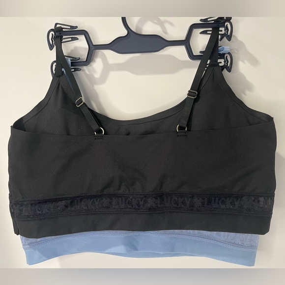 Lucky Brand 2 pc Pull-on Bra Set. Removable Pads, Adjustable Straps Wirefree - Picture 2 of 10